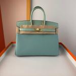 Hermes Birkin Bag togo Leather Nile Crocodile Mint Green