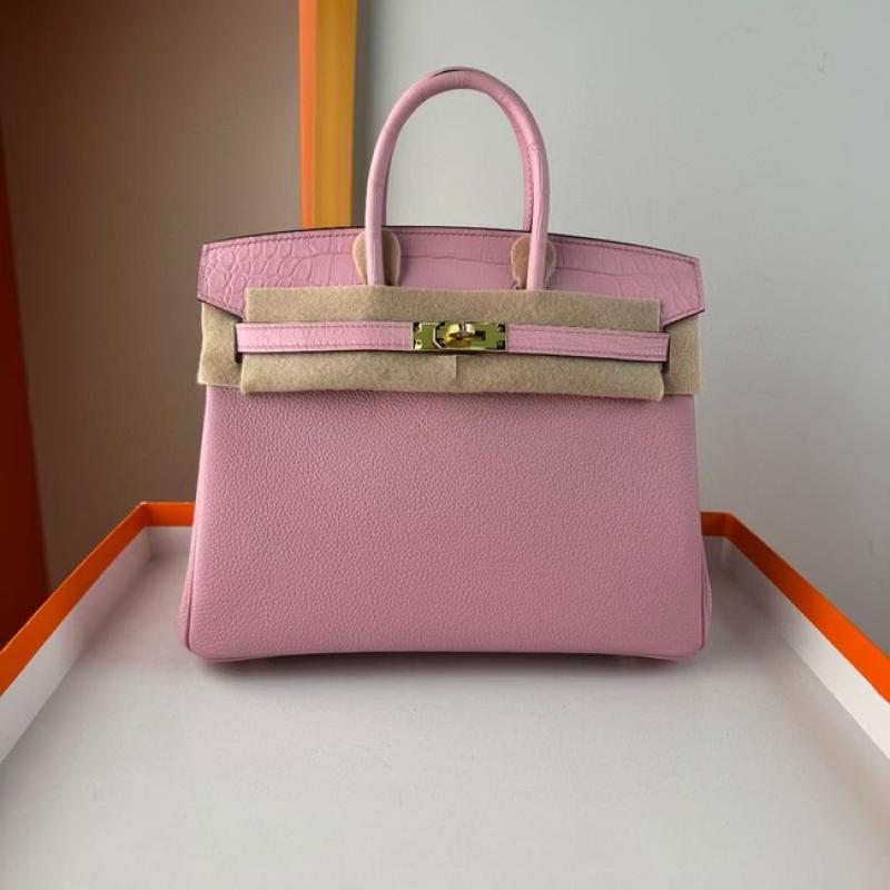Hermes Birkin Bag togo Leather Nile Crocodile Pink