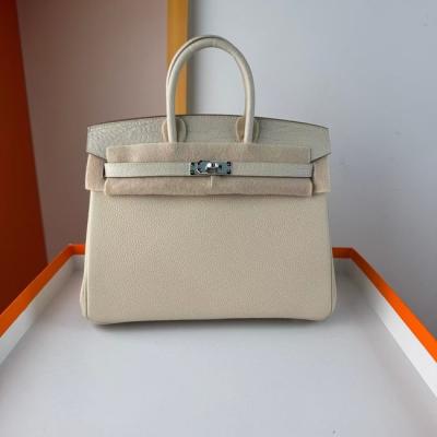 Hermes Birkin Bag togo Leather Nile Crocodile Off-White Cream