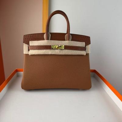 Hermes Birkin Bag togo Leather Nile Crocodile Warm Caramel Brown