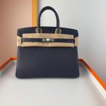 Hermes Birkin Bag togo Leather Nile Crocodile Navy Blue
