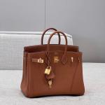 Hermes Birkin Bag togo Leather Gold Brown