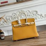 Hermes Birkin Bag togo Leather Mustard Yellow