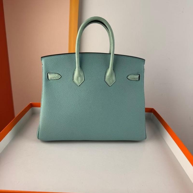Hermes Birkin Bag togo Leather Nile Crocodile Mint Green