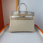 Hermes Birkin Bag togo Leather Nile Crocodile Cream