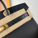 Hermes Birkin Bag togo Leather Nile Crocodile Black