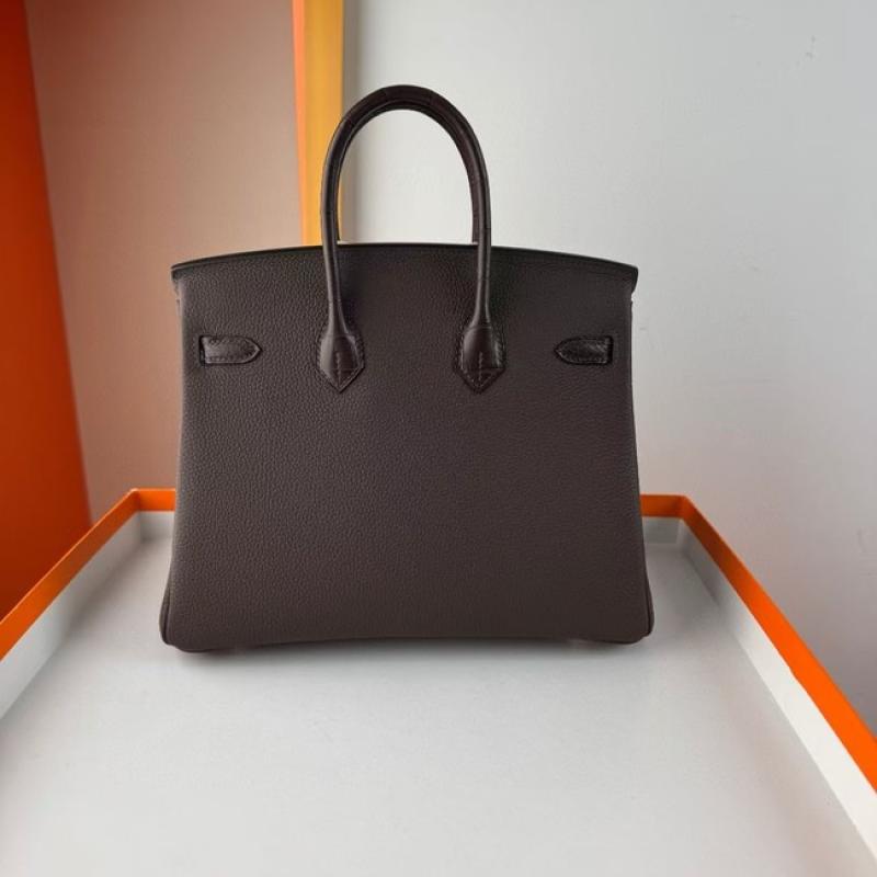 Hermes Birkin Bag togo Leather Nile Crocodile Chocolate Brown