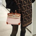Hermes Birkin Bag togo Leather & Canvas Light Brown