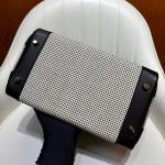 Hermes Birkin Bag togo Leather & Canvas Black White