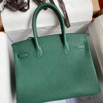 Hermes Birkin Togo Leather Bag Green