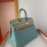 Hermes Birkin Bag togo Leather Nile Crocodile Mint Green