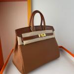 Hermes Birkin Bag togo Leather Nile Crocodile Warm Caramel Brown