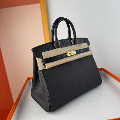 Hermes Birkin Bag togo Leather Nile Crocodile Black