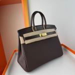 Hermes Birkin Bag togo Leather Nile Crocodile Chocolate Brown