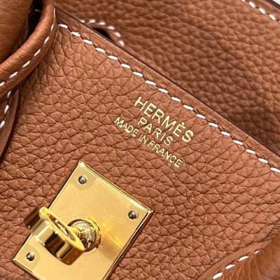 Hermes Birkin Bag togo Leather Gold Brown