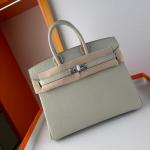 Hermes Birkin Bag togo Leather Nile crocodile Light Pastel Grey