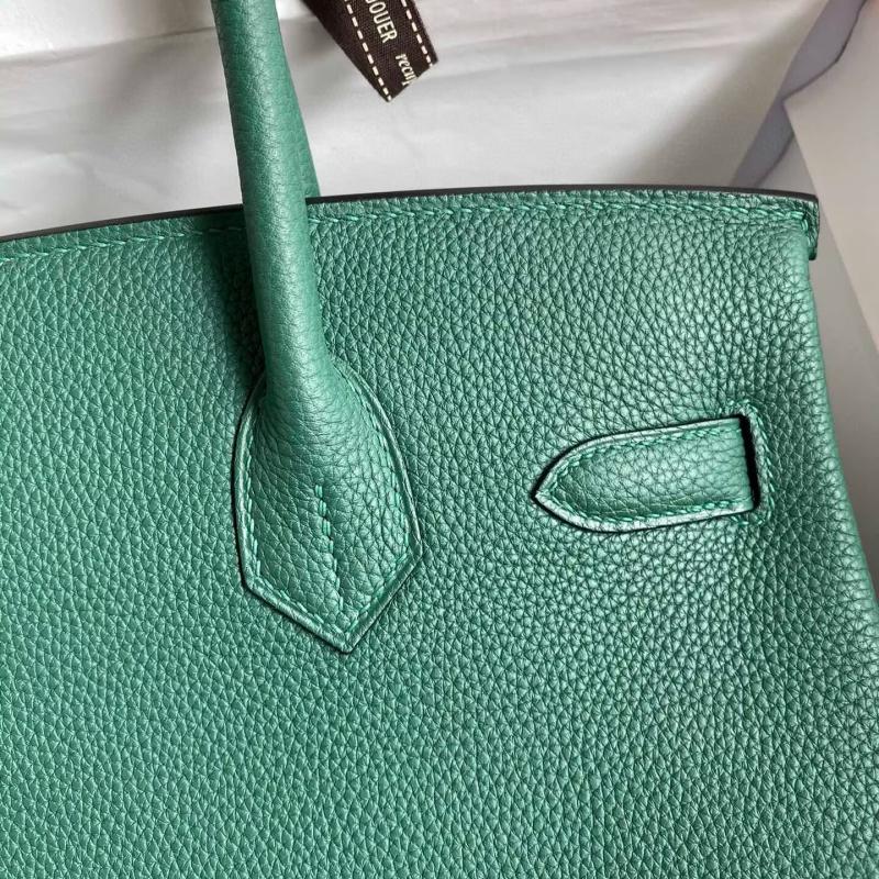 Hermes Birkin Togo Leather Bag Green