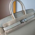 Hermes Birkin Bag togo Leather Nile Crocodile Off-White Cream