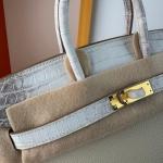 Hermes Birkin Bag togo Leather Nile Crocodile Cream