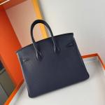 Hermes Birkin Bag togo Leather Nile Crocodile Navy Blue