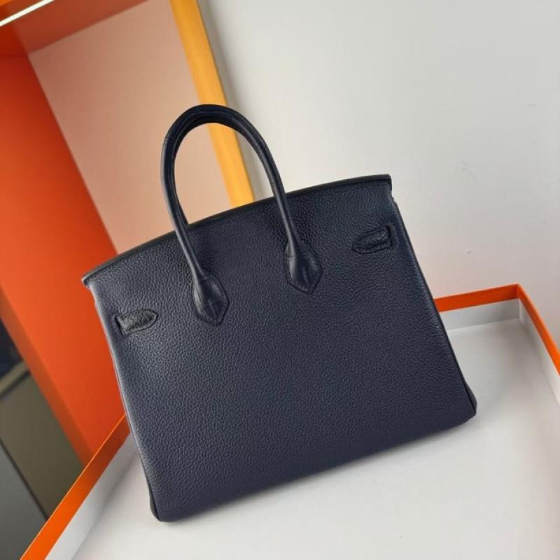 Hermes Birkin Bag togo Leather Nile Crocodile Navy Blue