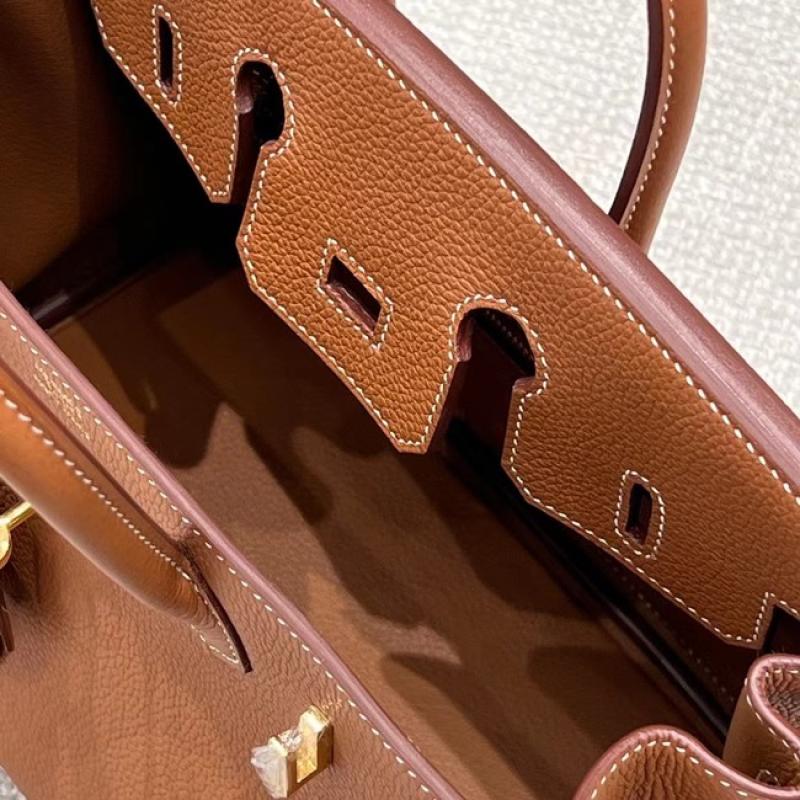 Hermes Birkin Bag togo Leather Gold Brown