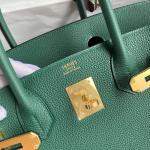 Hermes Birkin Togo Leather Bag Green