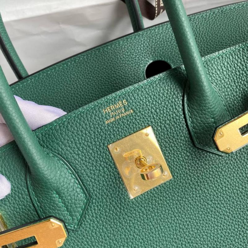 Hermes Birkin Togo Leather Bag Green