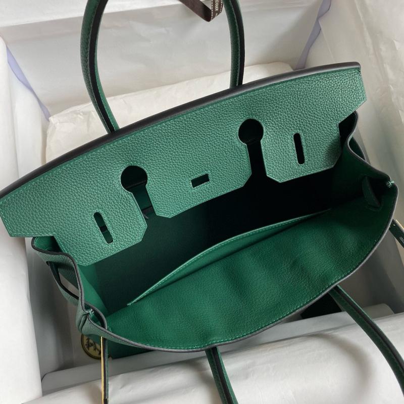 Hermes Birkin Togo Leather Bag Green