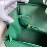 Hermes Birkin Togo Leather Bag Green